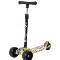 | سكوتر قابل للطي مع عجلات فلاش للاطفال ، ارتفاع ق...