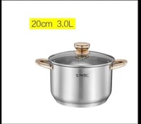 طقم حلل استانلس ستيل إناء الحساء من الفولاذ المقاو...