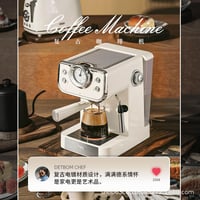 ماكينة إسبريسو إيطالية قديمة الطراز من DETBOM، صغي...