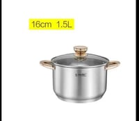 طقم حلل استانلس ستيل إناء الحساء من الفولاذ المقاو...