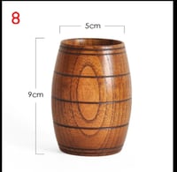 خشبيه كبيره البطن أكواب اليدويه الطبيعيه خشب الصنو...