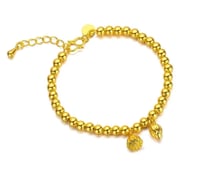 سوار لوتس من Guofeng ، ذهب حقيقي ، ذهب أصفر عيار 2...