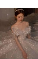 الدانتيل فستان الزفاف حمالة مع القوس ، الزفاف لامع...