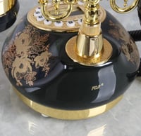 أسود البرنز العتيقة الهاتف المنزل خمر حبالي الهاتف...