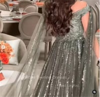 فساتين سهرة Eightree مع الخرز ، رقبة على شكل حرف V...