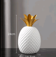 Various Styles of Pineapple Statue Gold Plated Cra...