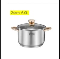 طقم حلل استانلس ستيل إناء الحساء من الفولاذ المقاو...