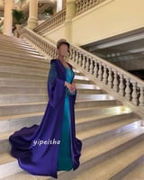 Jiayigong-Satin ثوب الشاطئ رايات ، غمد ، رقبة مربع...