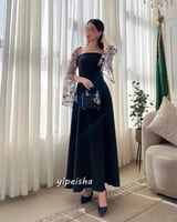 فستان سهرة رسمي بسيط على الطراز الحديث ، ياقة مربع...