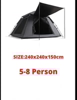 خيمة تخييم مضادة للماء لمدة 4-5 أشخاص ، مظلة وضع ذ...