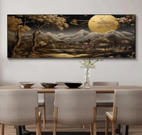 لوحة ماسية كبيرة تصنعها بنفسك ، منظر خيالي ، قمر ،...