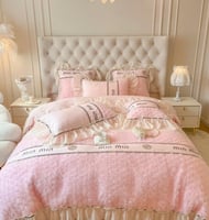 طقم مفارش أسِرة دانتيل ثلاثي الأبعاد رومانسي ، على...