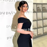 فستان حفلة موسيقية نيلي حورية البحر للنساء ، مطرز...