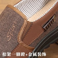 قماش أحذية الرجال الكلاسيكية المتسكعون الرجال أحذي...