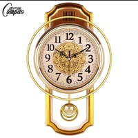 كبير خمر ساعة حائط فاخره البندول بسيط أنيق