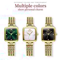 OLEVS-الفولاذ المقاوم للصدأ كوارتز ساعة معصم للنسا...