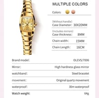 OLEVS-ساعة يد حزام من التنغستن الصلب للنساء ، ساعة...