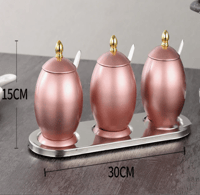 الفولاذ المقاوم للصدأ مجموعة جرة التوابل مع ملعقة...