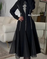 فساتين حفلة موسيقية عتيقة برقبة دائرية ، خرز ، طول...