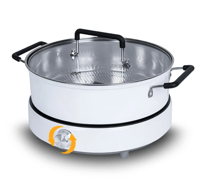 بوتاجاز حثي ذكي مع طقم قدر غلايه مقاومه للماء