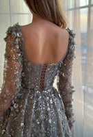 قال شروان فساتين سهره للنساء زهره ثلاثيه الابعاد ا...