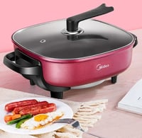 طباخ كهربائي متعدد الوظائف منزلي بالكامل ، وعاء طه...