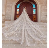 فستان زفاف انيق ومطرز