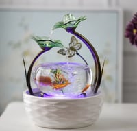 مرطب سطح المكتب من السيراميك ، حوض أسماك صغير ، دي...