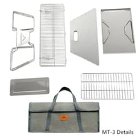 Campingmoon Mt-2/3 في الهواء الطلق المحمولة شواء ش...