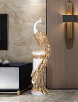 الشمال غرفة ديكور كبير الطاووس النحت زخرفة غرفة ال...