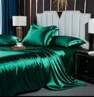 طقم مفارش أسِرة حريرية نوردية بغطاء لحاف ، ملاءة س...