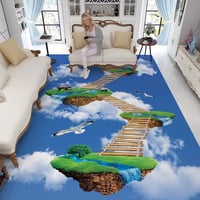 سجادة ثلاثية البعادارضيه محاكاة نمط المشهد غرفة ال...