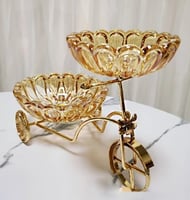 الأوروبي كريستال زجاج الفاكهة صينية دراجة صندوق مج...