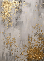 لوحه قماش ذهبيه مجرده فن الجدران الفاخر