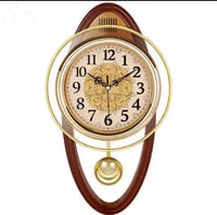 كبير خمر ساعة حائط فاخره البندول بسيط أنيق