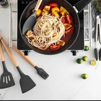 12 قطعة سيليكون أواني المطبخ مجموعة غير سامة الطبخ...