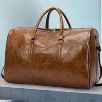 حقيبة سفر جلديه عتيقة للرجال والنساء