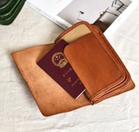 طبيعي الأصلي اليدوية الرجال المحفظة ريترو تريند فا...