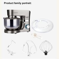 خلاط عجين متعدد الوظائف تجاري 1500 وات خلاط طعام ك...