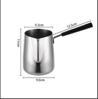 إبريق قهوة تركي محمول ، كوب حليب من الفولاذ المقاو...