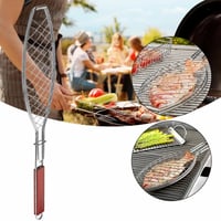 طوي الأسماك شواء سلة متعددة الأغراض غير عصا الشواء...