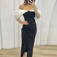 فستان طويل بياقة ساقطة للنساء ، فستان أميرة ، سبلي...