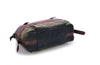 حقيبة كتف قماشية مرقعة بألوان قوس قزح للنساء ، حقي...