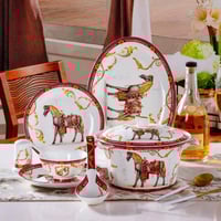 طقم أدوات مائدة من السيراميك هيرماشي الفاخر الخفيف...