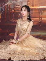 الملابس التقليدية الهندية الإناث بوليوود الرقص الذ...