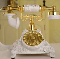 الهاتف الأوروبي العتيقة مع تصميم الإتصال الهاتفي ا...