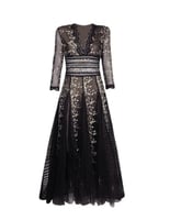 ايشين للنساء المدرج مصمم ازياء من الدانتيل زهره ال...