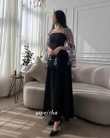 فستان سهرة رسمي بسيط على الطراز الحديث ، ياقة مربع...