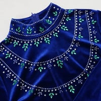 عباية مخملية إسلامية للنساء ، فستان طويل طويل ، ثو...