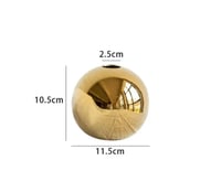 طلاء الكرة الذهبية السيراميك زهرية الحلي الحرف انا...